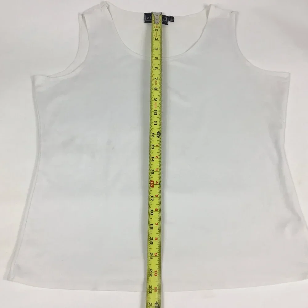 (PO) Elementz, Wht Sleeveless Top - Picture 8 of 12